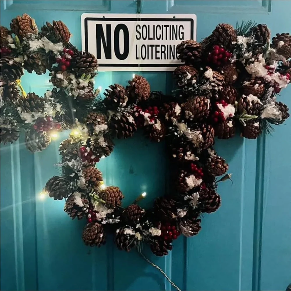 COPY - Disney Brown and Red Holiday Wreath